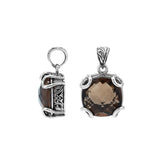 AP-8102-ST Sterling Silver Pendant with Smokey Quartz